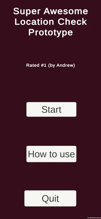 Explorer Quest Main Menu