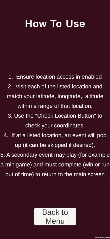 Explorer Quest Instructions
